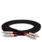 HOSA Pro Stereo Interconnect Dual REAN RCA to Dual REAN RCA - 20ft / 6.0m