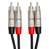 HOSA Pro Stereo Interconnect Dual REAN RCA to Dual REAN RCA - 20ft / 6.0m
