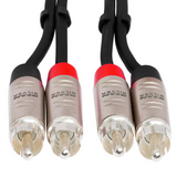 Hosa Pro Stereo Interconnect Dual REAN RCA to Dual REAN RCA - 10ft / 3.0m