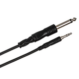 HOSA Mono Interconnect 1/4 in TS to 3.5 mm TRS - 5ft / 1.5m