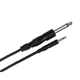 HOSA Mono Interconnect 3.5 mm TS to 1/4 in TS - 5ft / 1.5m