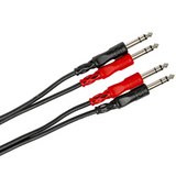 HOSA Stereo Interconnect Dual 1/4 in TRS to Dual 1/4 in TRS - 1m