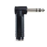 HOSA Right-angle Adaptor 1/4 in TRS to 1/4 in TRS