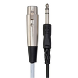 HOSA Balanced Interconnect XLR3F to 1/4 in TRS - 10ft / 3.0m