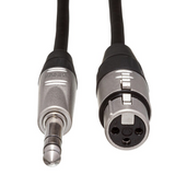 HOSA Pro Balanced Interconnect REAN XLR3F to 1/4 in TRS - 15ft / 4.6m