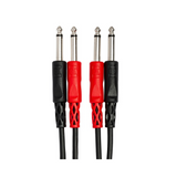HOSA Stereo Interconnect Dual 1/4 in TS to Dual 1/4 in TS - 1m