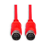 HOSA MIDI Cable 5-pin DIN to 5-pin DIN (Straight to Straight) Red - 3ft / 0.9m