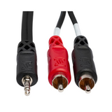 HOSA Stereo Breakout 3.5 mm TRS to Dual RCA (Straight) - 6ft / 1.8m