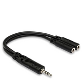 HOSA Y Cable 3.5 mm TRS to Dual 3.5 mm TRSF