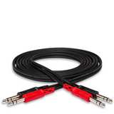 HOSA Stereo Interconnect Dual 1/4 in TRS to Dual 1/4 in TRS - 3m
