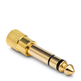 HOSA Headphone Adaptor 3.5 mm TRS to 1/4 in TRS