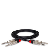 HOSA Pro Stereo Interconnect Dual REAN 1/4 in TRS to Dual REAN 1/4 in TRS - 5ft / 1.5m