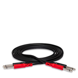HOSA Stereo Interconnect Dual 1/4 in TS to Dual 1/4 in TS - 6m