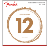 FENDER 60L PHOSPHOR BRONZE ACOUSTIC STRINGS 12-53