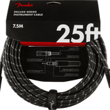 FENDER CABLE DELUXE SERIES 10 ft BLACK TWEED