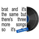Charli XCX - Brat And It's The Same But There's Three More Songs So It's Not [2LP] - White Vinyl