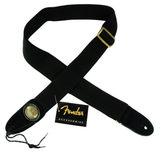 FENDER STRAP 2 inch COTTON BK OVAL LOGO