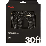 FENDER CABLE DELUXE SERIES COIL 30 ft TWEED