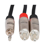 HOSA Pro Stereo Breakout REAN 3.5 mm TRS to Dual RCA - 3ft / 0.9m