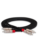 HOSA Pro Stereo Interconnect Dual REAN RCA to Dual REAN RCA - 3ft / 0.9m