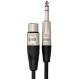 HOSA Pro Balanced Interconnect REAN XLR3F to 1/4 in TRS - 1.5ft / 0.45m