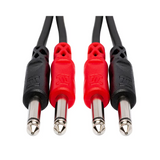 HOSA Stereo Interconnect Dual 1/4 in TS to Dual 1/4 in TS - 2m