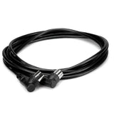 HOSA Right-angle MIDI Cable 5-pin DIN to 5-pin DIN (Right-angle to Right-angle) - 10ft / 3m