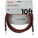 FENDER CABLE PROFESSIONAL SERIES 10 ft RED TWEED