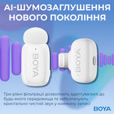 BOYA mini-13 Type-C/Lightning - White