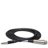 HOSA Balanced Interconnect XLR3F to 1/4 in TRS - 15ft / 4.6m