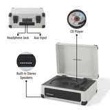 Crosley Cruiser CD Player - White Farmhouse