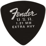 FENDER 346 SHAPE DURA-TONE 1.21 DELRIN PICKS BLACK 12 PACK