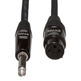 HOSA Pro Microphone Cable REAN XLR3F to 1/4 in TS - 25ft / 7.6m