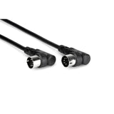HOSA Right-angle MIDI Cable 5-pin DIN to 5-pin DIN (Right-angle to Right-angle) - 3ft / 0.9m