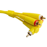 UDG Set RCA Straight-RCA Angled 3m Yellow