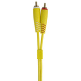UDG Set RCA Straight-RCA Angled 3m Yellow