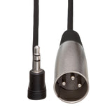 HOSA Camcorder Microphone Cable Right-angle 3.5 mm TRS to XLR3M - 1ft / 0.3m