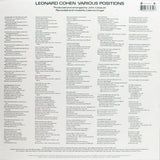Leonard Cohen - Various Positions [LP]