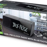 Muse M-172 BT Dual Alarm Clock Radio PLL with Bluetooth Black