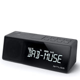 Muse M-172 BT Dual Alarm Clock Radio PLL with Bluetooth Black