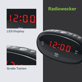 Muse NEW ONE CR-100 Dual Alarm Clock Radio PLL Black
