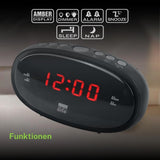 Muse NEW ONE CR-100 Dual Alarm Clock Radio PLL Black