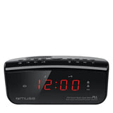 Muse NEW ONE M-12 CR Dual Alarm Clock Radio PLL Black