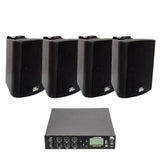 4all Audio SET 4xWALL 420 Black 1xPAMP-100-mini